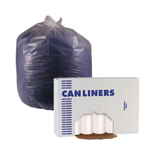 Image of Boardwalk® High-Density Can Liners, 16 gal, 6 mic, 24" x 33", Natural, Perforated Roll, 50 Bags/Roll, 20 Rolls/Carton