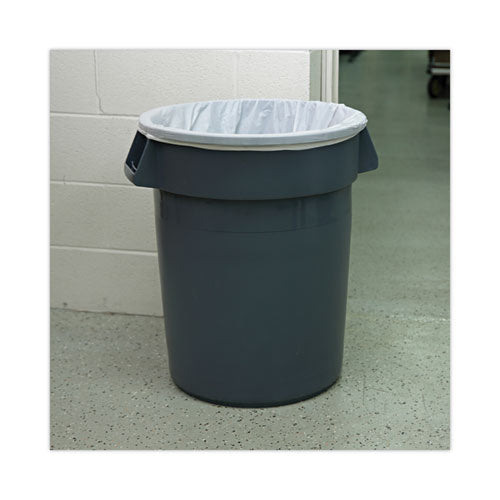 Image of Boardwalk® High-Density Can Liners, 33 gal, 14 mic, 33" x 38", Natural, Perforated Roll, 25 Bags/Roll, 10 Rolls/Carton