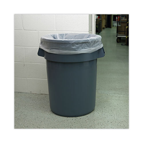 Image of Boardwalk® High-Density Can Liners, 60 gal, 19 mic, 38" x 58", Natural, Perforated Roll, 25 Bags/Roll, 6 Rolls/Carton