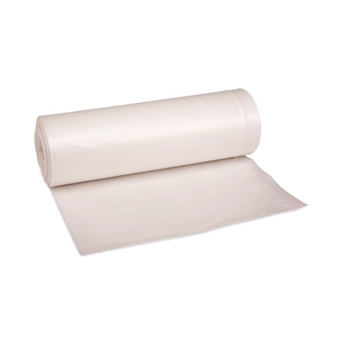 Image of Boardwalk® High-Density Can Liners, 45 gal, 19 mic, 40" x 46", Natural, Perforated Roll, 25 Bags/Roll, 6 Rolls/Carton