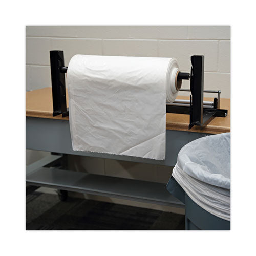 Image of Boardwalk® Industrial Drum Liners Rolls, 60 gal, 2.7 mil, 38" x 63", Clear, 50/Carton
