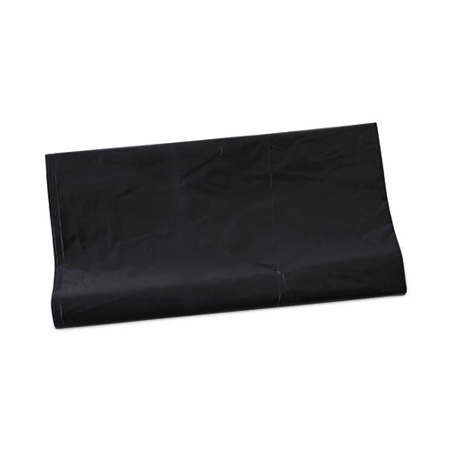 Image of Boardwalk® Linear Low Density Industrial Can Liners, 56 gal, 1.7 mil, 43" x 47", Black, Flat Pack, 100/Carton