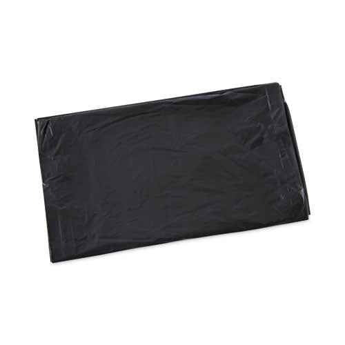 Image of Boardwalk® Linear Low Density Industrial Can Liners, 30 gal, 0.65 mil, 30" x 36", Black, Flat Pack, 200/Carton