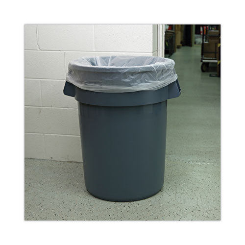 Image of Boardwalk® High Density Industrial Can Liners Coreless Rolls, 45 gal, 13 mic, 40" x 48", Natural, Perforated, 25 Bags/Roll, 10 Rolls/CT