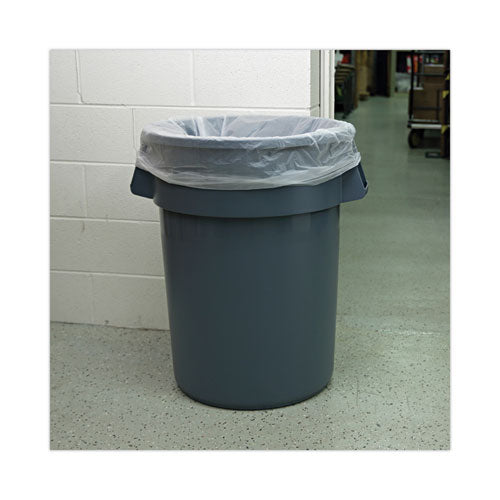 Image of Boardwalk® High Density Industrial Can Liners Coreless Rolls, 45 gal, 16 mic, 40" x 48", Natural, Perforated, 25 Bags/Roll, 10 Rolls/CT