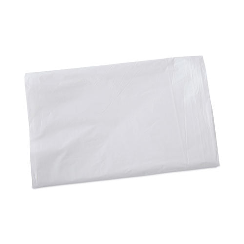 Image of Boardwalk® Linear Low Density Industrial Can Liners, 16 gal, 0.5 mil, 24" x 32", White, Flat Pack, 500/Carton