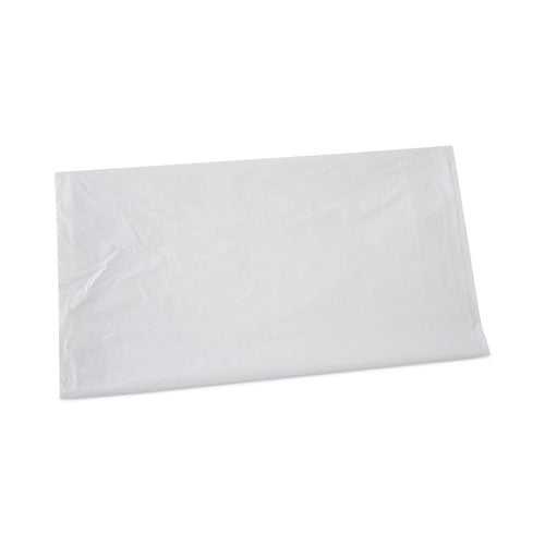 Image of Boardwalk® Linear Low Density Industrial Can Liners, 45 gal, 0.9 mil, 40" x 46", White, Flat Pack, 100/Carton