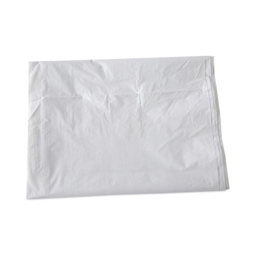 Image of Boardwalk® Linear Low Density Industrial Can Liners, 56 gal, 0.9 mil, 43" x 47", White, Flat Pack, 100/Carton