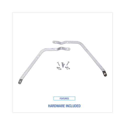 Image of Boardwalk® Metal Handle Braces, Large, Fits 24" to 48" Floor Sweeps, 0.5 x 17 x 12