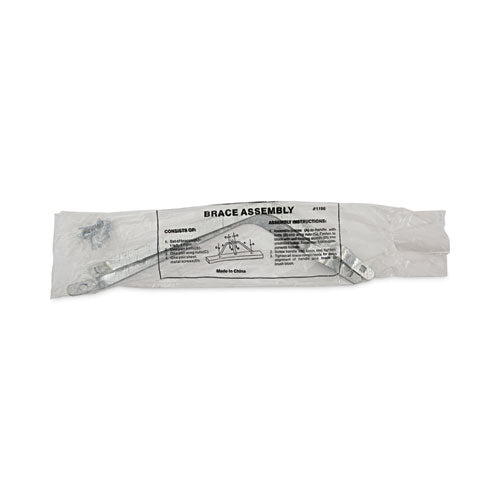 Image of Boardwalk® Metal Handle Braces, Large, Fits 24" to 48" Floor Sweeps, 0.5 x 17 x 12