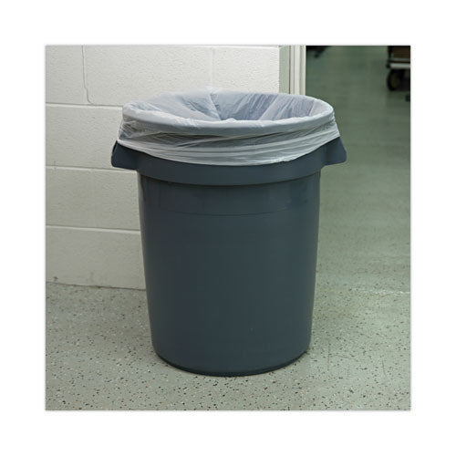 Image of Boardwalk® Low-Density Waste Can Liners, 30 gal, 0.5 mil, 30" x 36", White, Perforated Roll, 10 Bags/Roll, 20 Rolls/Carton