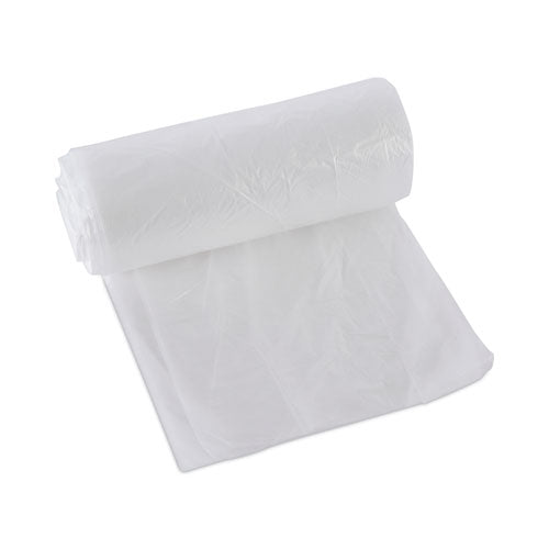 Image of Boardwalk® High-Density Can Liners, 10 gal, 6 mic, 24" x 23", Natural, Perforated Roll, 50 Bags/Roll, 20 Rolls/Carton