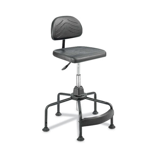 Image of Safco® Task Master Economy Industrial Chair, Supports Up To 250 Lb, 17" To 35" Seat Height, Black