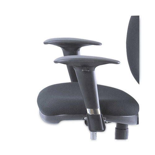 Image of Safco® Metro Collection Extended-Height Chair, Supports Up To 250 Lb, 23" To 33" Seat Height, Black Seat/back, Chrome Base