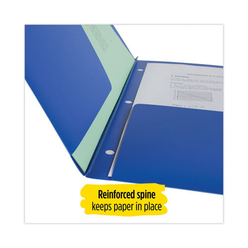 Image of Five Star® Two-Pocket Stay-Put Plastic Folder, 11 x 8.5, Assorted, 4/Pack