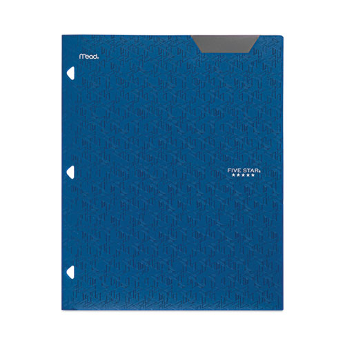 Image of Five Star® Two-Pocket Stay-Put Plastic Folder, 11 x 8.5, Assorted, 4/Pack