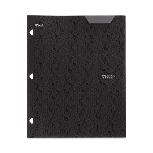 Image of Five Star® Two-Pocket Stay-Put Plastic Folder, 11 x 8.5, Assorted, 4/Pack