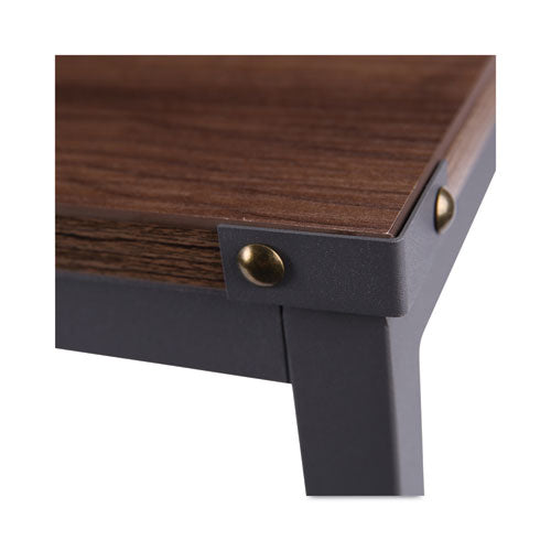 Image of Alera® Industrial Series Table Desk, 47.25" X 23.63" X 29.5", Modern Walnut