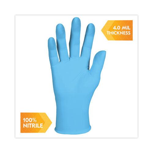 Image of KleenGuard G10 Comfort Plus Blue Nitrile Gloves, Light Blue, Small, 1,000/Carton