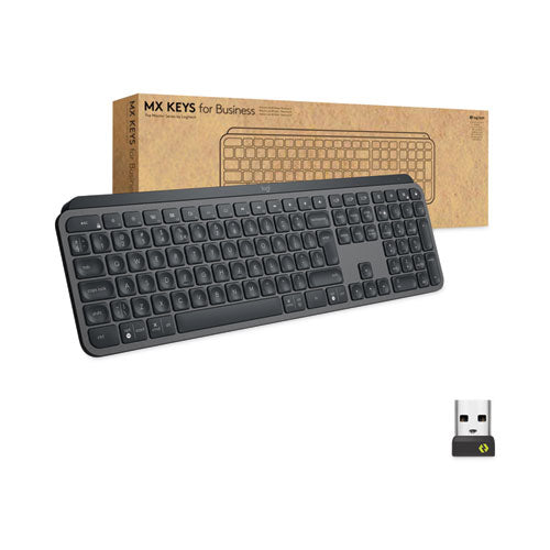 Image of Logitech® MX Keys for Business Wireless Keyboard, Graphite