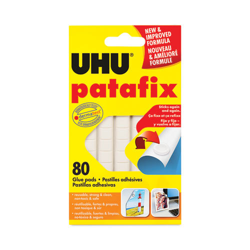 Image of UHU® Tac Adhesive Putty, Removable and Reusable, 2.1 oz, 80/Pack