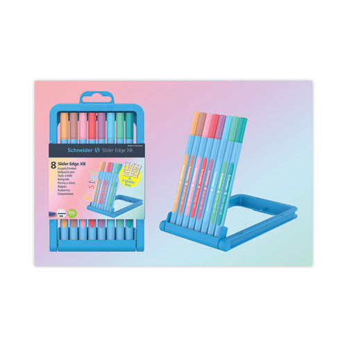 Image of Schneider® Slider Edge XB Ballpoint Pen, Stick, Extra-Bold 1.4 mm, Assorted Ink and Barrel Colors, 8/Set