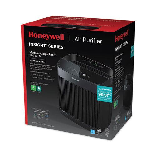 Image of Honeywell InSight HEPA Air Purifier HPA5100B, 190 sq ft Room Capacity, Black