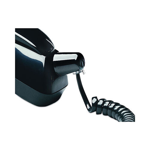 Image of Softalk® Twisstop Detangler With Coiled, 25-Foot Phone Cord, Black