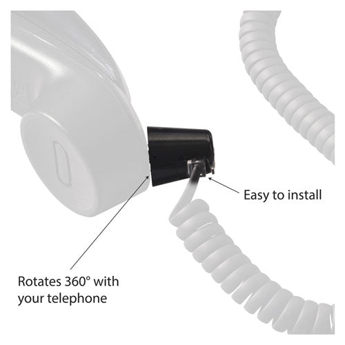 Image of Softalk® Twisstop Rotating Phone Cord Detangler, Black