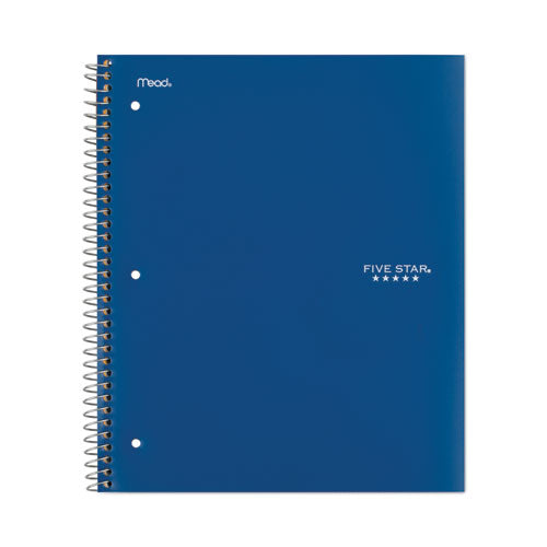 Image of Five Star® Wirebound Notebook, 1-Subject, Medium/College Rule, Assorted Cover Colors, (100) 11 x 8.5 Sheets, 6/Pack