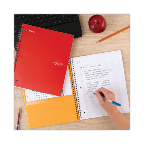 Image of Five Star® Wirebound Notebook, 1-Subject, Wide/Legal Rule, Assorted Cover Colors, (100) 10.5 x 8 Sheets, 6/Pack