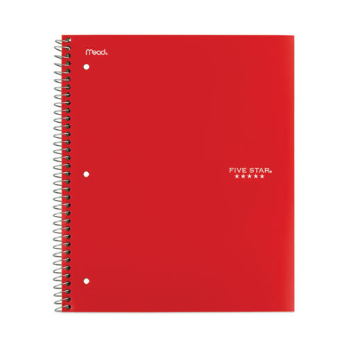 Image of Five Star® Wirebound Notebook, 1-Subject, Medium/College Rule, Assorted Cover Colors, (100) 11 x 8.5 Sheets, 6/Pack