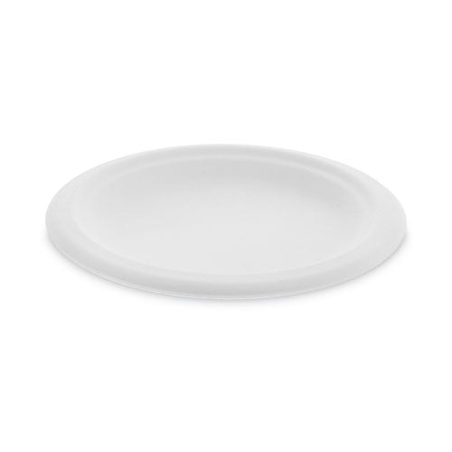 Image of Pactiv Evergreen EarthChoice Compostable Fiber-Blend Bagasse Dinnerware, Plate, Sugarcane, 6" dia, Natural, 1,000/Carton
