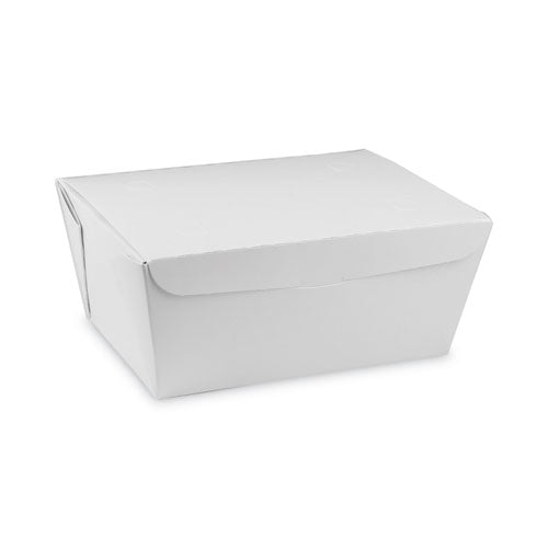 Image of Pactiv Evergreen Earthchoice Onebox Paper Box, 66 Oz, 6.5 X 4.5 X 3.25, White, 160/carton