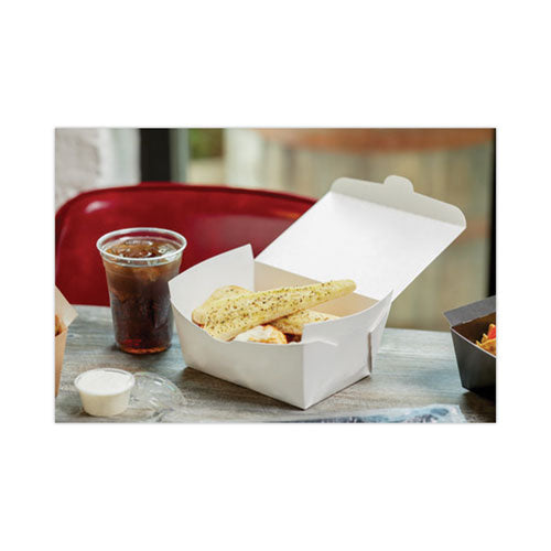 Image of Pactiv Evergreen Earthchoice Onebox Paper Box, 66 Oz, 6.5 X 4.5 X 3.25, White, 160/carton