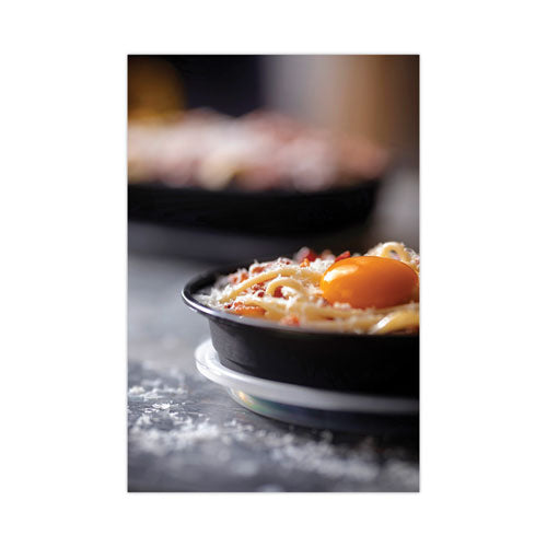 Image of Pactiv Evergreen EarthChoice Versa2Go Microwaveable Container, 30 oz, 6.8 x 6.8 x 2.2, Black/Clear, Plastic, 150/Carton