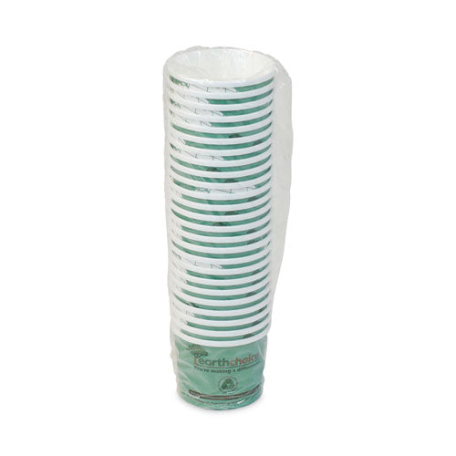 Image of Pactiv Evergreen EarthChoice Compostable Soup Cup, Medium, 12 oz, 3.63" Diameter x 3.63" h, Teal, Paper, 500/Carton