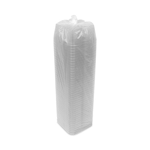Image of Pactiv Evergreen EarthChoice Square Recycled Bowl, 4 Compartments, 32 oz, 6.13 x 6.13 x 2.61, Clear, Plastic, 360/Carton