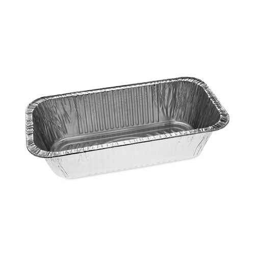 Image of Pactiv Evergreen Aluminum Steam Table Pan, One-Third Size Deep Loaf, 3" Deep, 5.9 x 8.04, 200/Carton