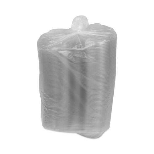 Image of Pactiv Evergreen EarthChoice Recycled PET Hinged Container, 24 oz, 7.38 x 5.88 x 2.38, Clear, Plastic, 280/Carton