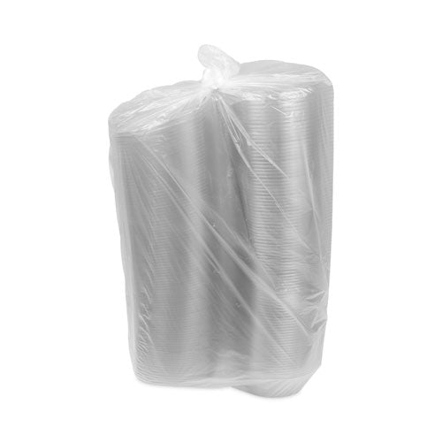 Image of Pactiv Evergreen EarthChoice Recycled PET Hinged Container, 48 oz, 8.88 x 7.25 x 2.94, Clear, Plastic, 190/Carton