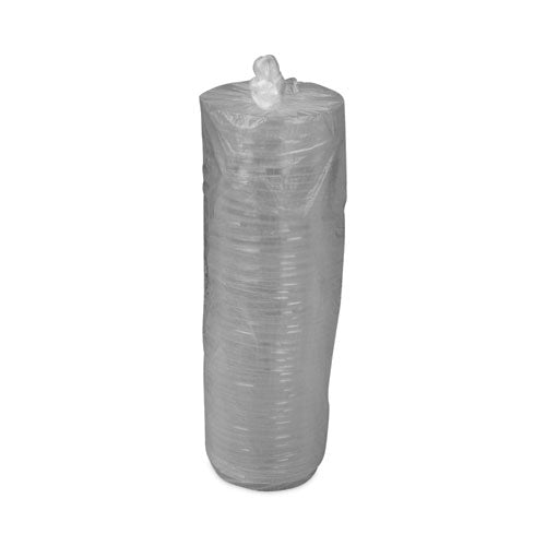 Image of Pactiv Evergreen ClearView Dome-Style Lid with Tabs, Fluted, 8.88 x 8.88 x 0.75, Clear, Plastic, 504/Carton