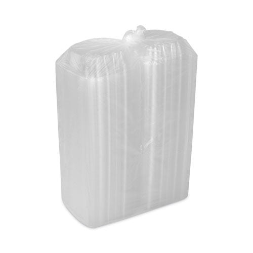 Image of Pactiv Evergreen SENSATION SmartLock Hinged Lid Container, 5.74 x 5.95 x 3.1, Clear, Plastic, 500/Carton