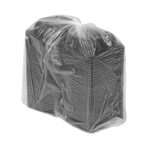 Image of Pactiv Evergreen EarthChoice SmartLock Microwavable MFPP Hinged Lid Container, 5.75 x 5.95 x 3.1, Black, Plastic, 400/Carton