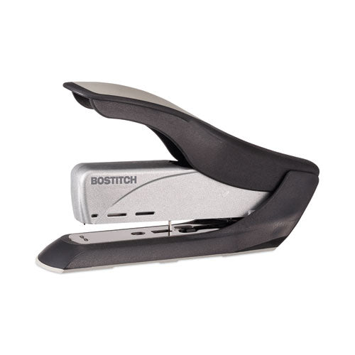 Image of Bostitch® Spring-Powered Premium Heavy-Duty Stapler, 65-Sheet Capacity, Black/silver