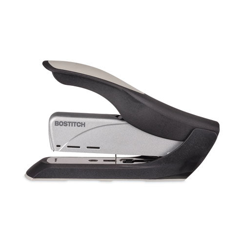 Image of Bostitch® Spring-Powered Premium Heavy-Duty Stapler, 65-Sheet Capacity, Black/silver