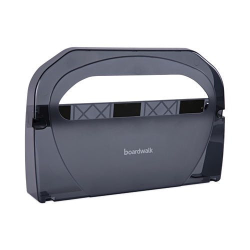 Image of Boardwalk® Toilet Seat Cover Dispenser, 17.25 X 3.13 X 11.75, Smoke Black