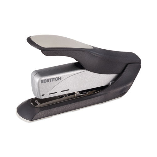 Image of Bostitch® Spring-Powered Premium Heavy-Duty Stapler, 65-Sheet Capacity, Black/silver