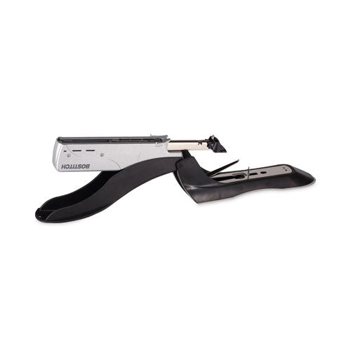 Image of Bostitch® Spring-Powered Premium Heavy-Duty Stapler, 100-Sheet Capacity, Black/silver