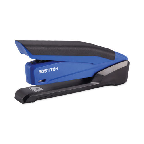 Image of Bostitch® InPower One-Finger 3-in-1 Desktop Stapler with Antimicrobial Protection, 20-Sheet Capacity, Blue/Black